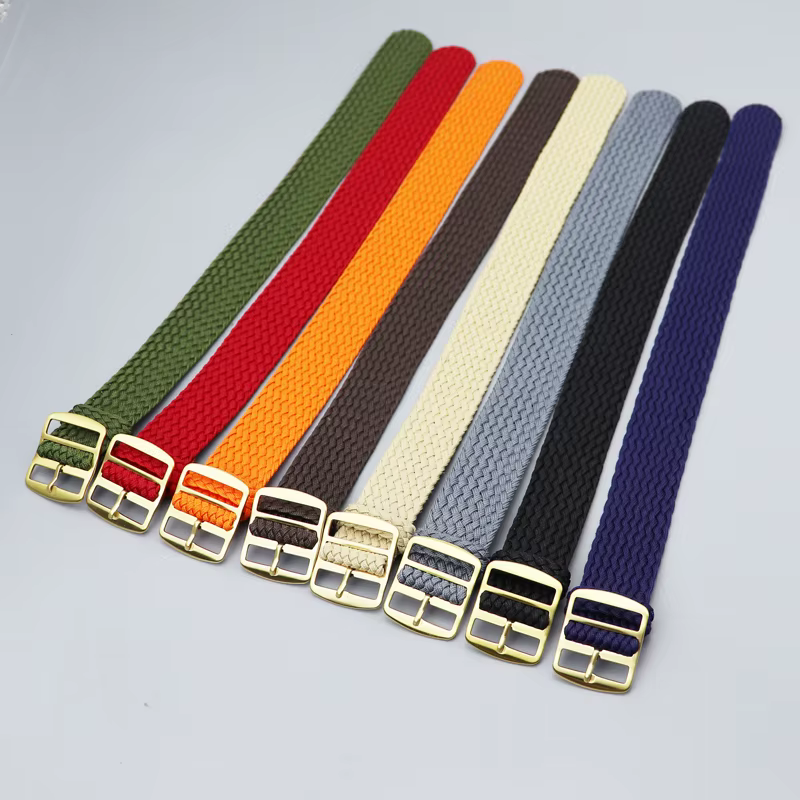 Bracelet de montre en nylon tressé Perlon