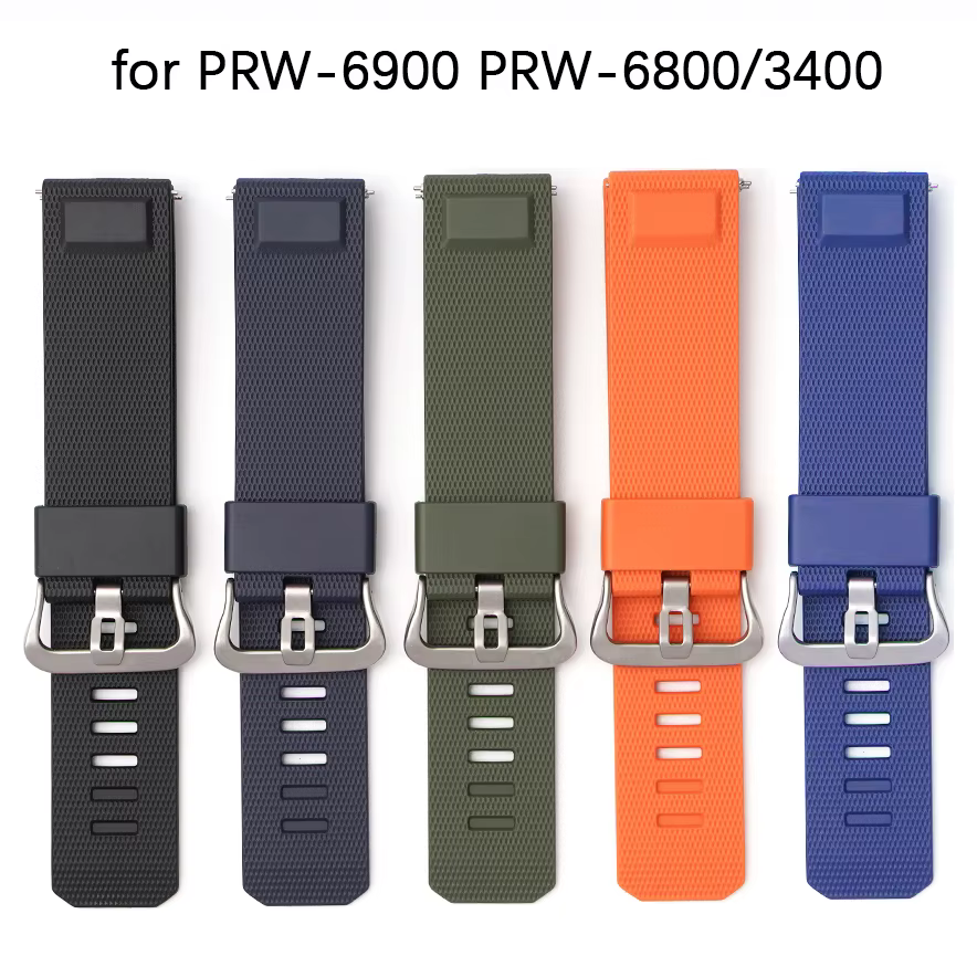 Bracelet en caoutchouc pour Casio Pro Trek PRW-6900 PRW-6800 PRW-3400