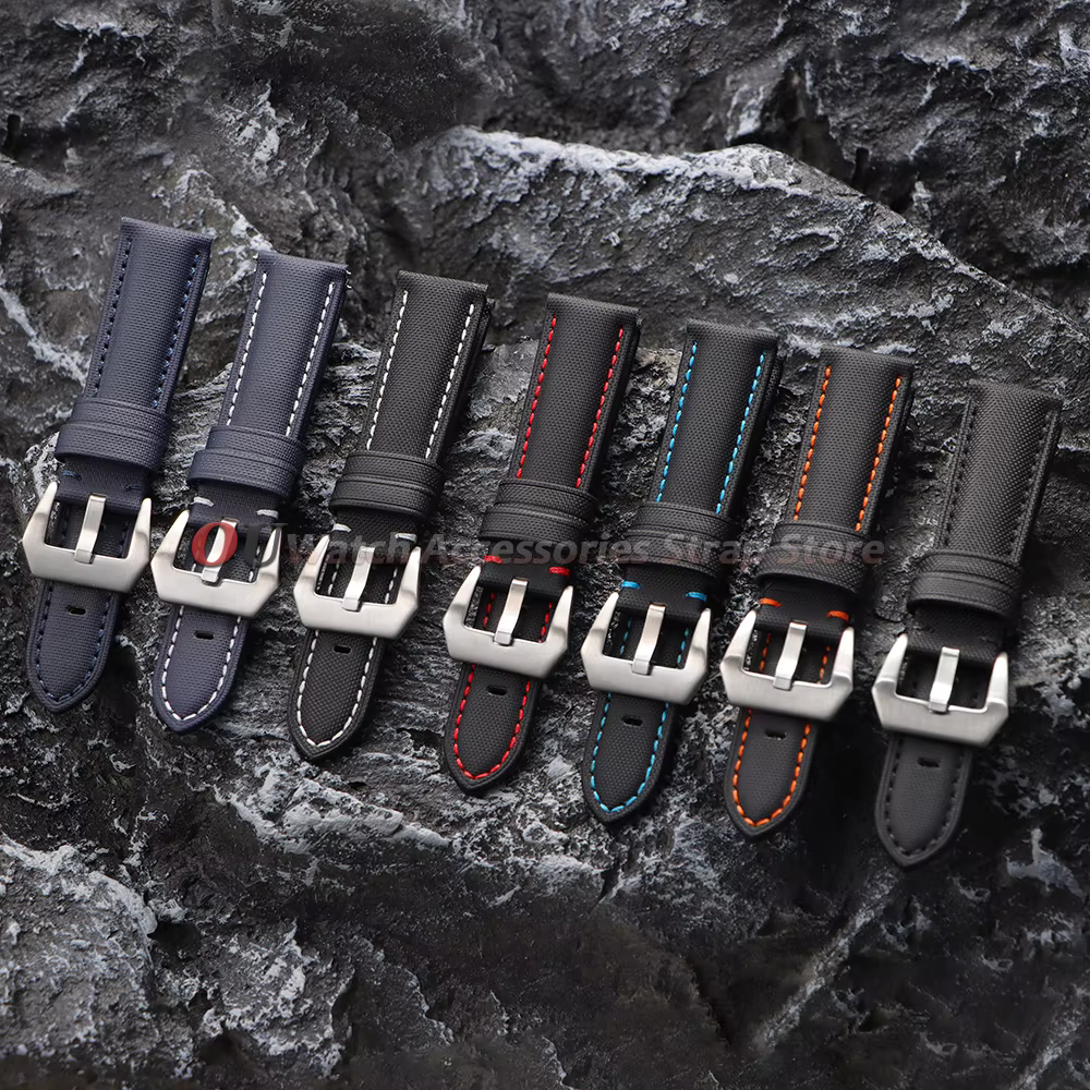Bracelet de montre en toile de voile de qualité supérieure pour Seiko