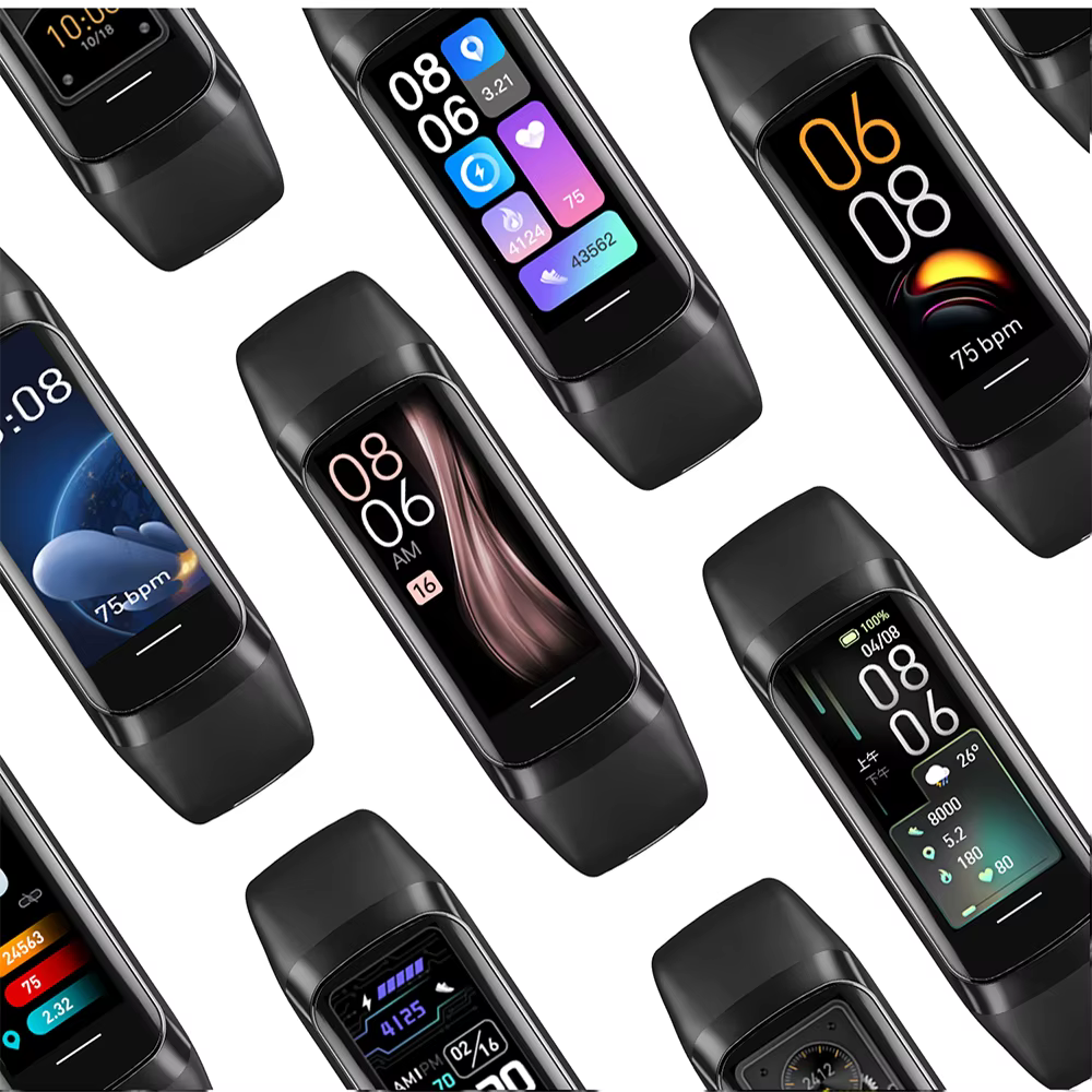 Montre connectée AMOLED avec moniteur de température corporelle