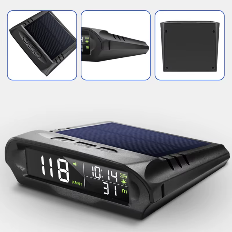 Compteur de vitesse GPS automatique avec charge solaire