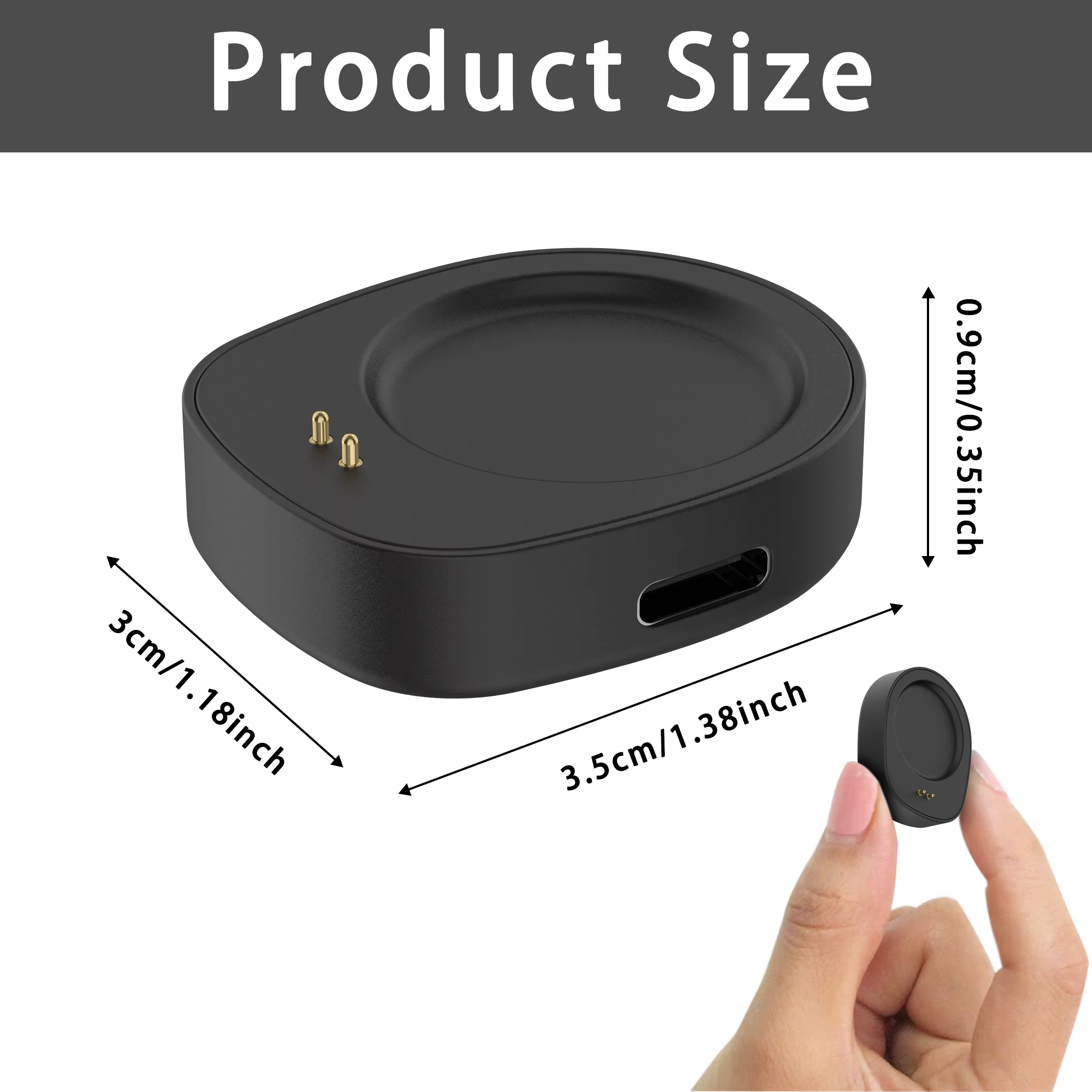 Convertisseur de chargeur sans fil pour Amazfit Balance 2/ Balance/T-Rex 3/Helio