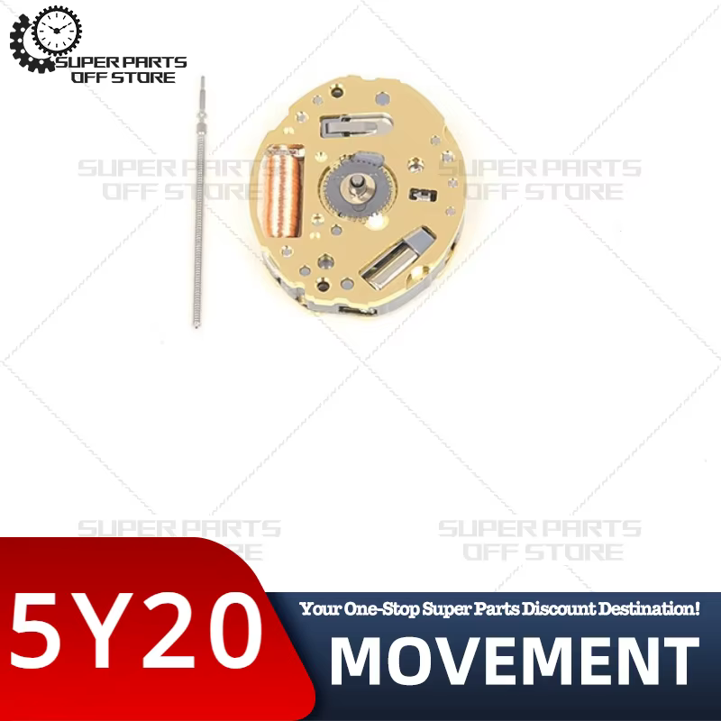 Nouveau japon mis5 5y20 mouvement électronique à Quartz 5y20 mouvement deux broches montre mouvement accessoires