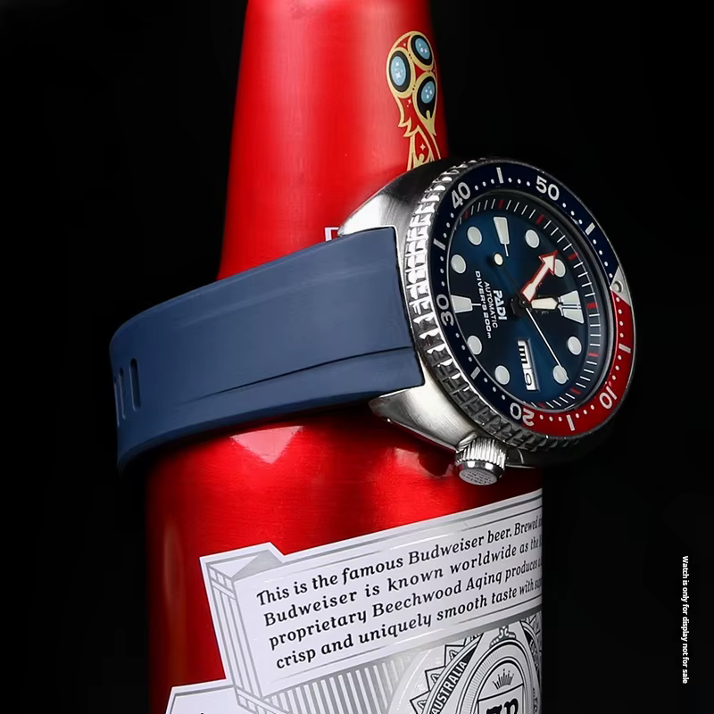 Bracelet en caoutchouc de silicone bleu pour la série SEIKO PROSPEX SRPA21J1 SRPE99K1 SRP777J SRPC91J1