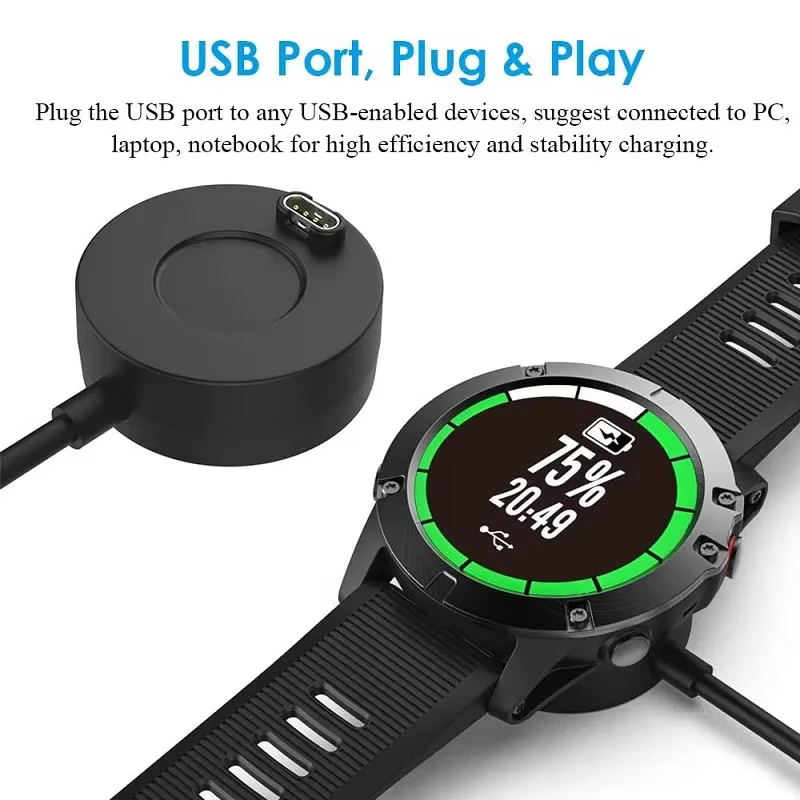 Câble de chargeur pour montre intelligente Garmin Epix Pro Fenix 8 7/6/5 Venu 3/3s SQ2 Instinct 2x Enduro Vivoactive