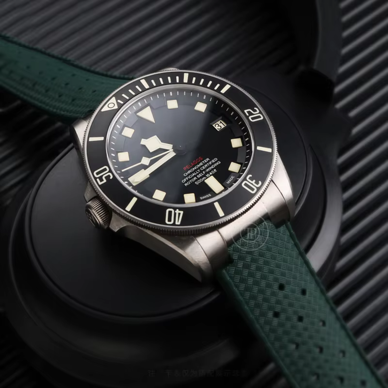 Bracelet de montre en Silicone souple 22mm 20mm pour Tudor Pelagos m25500 25600