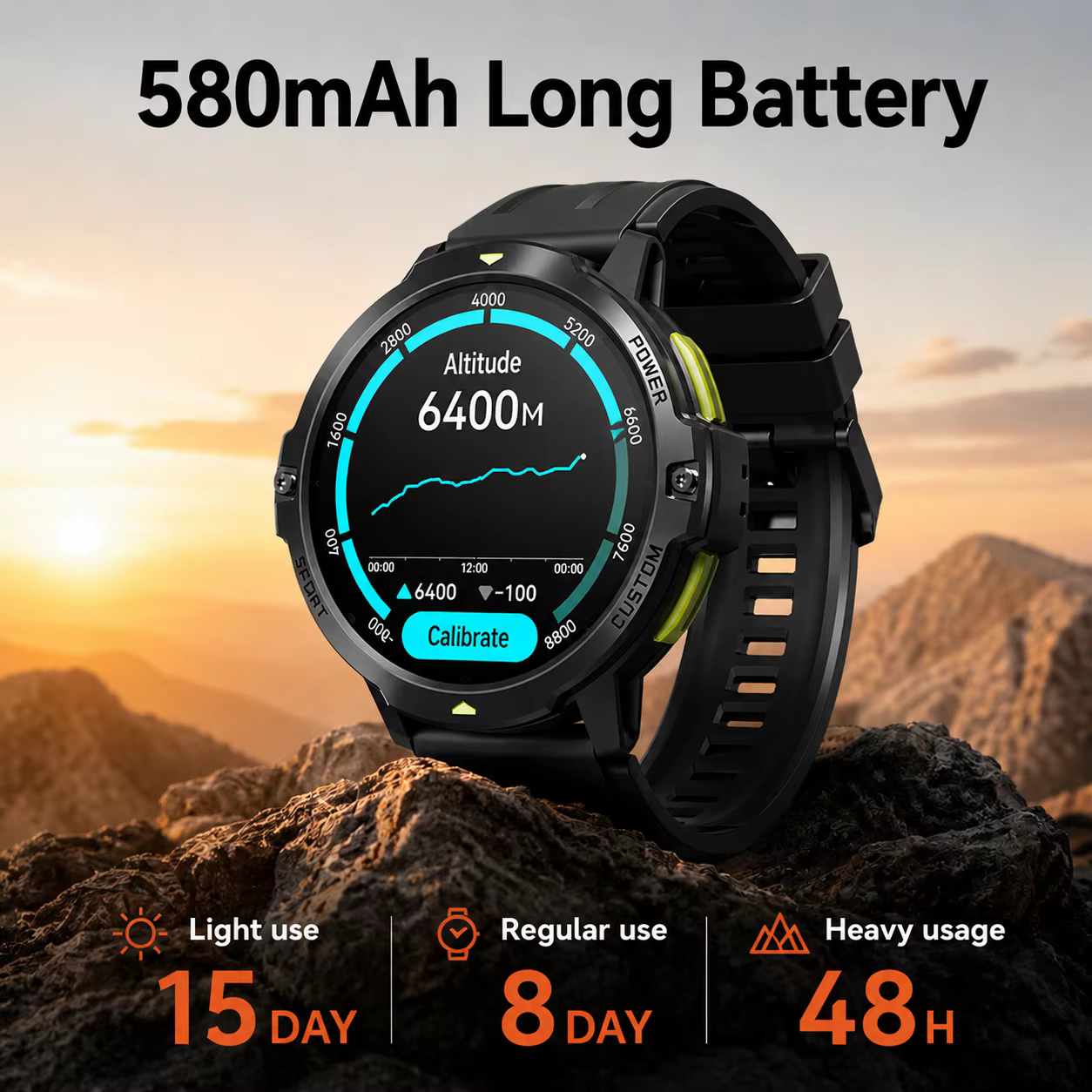 Montre connectée Dido AI Fit Pro avec GPS intégré