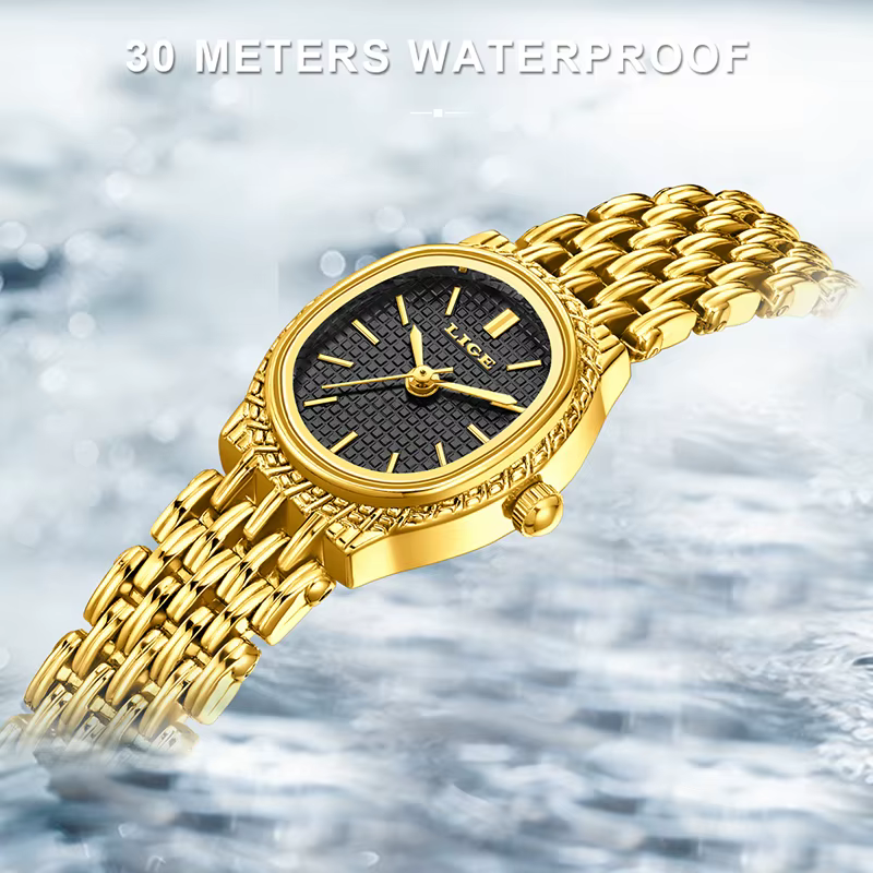 LIGE nouvelles montres à Quartz pour femmes Simple luxe mode élégante femme montre-bracelet étanche montre cadeau pour fille Relogio Feminino