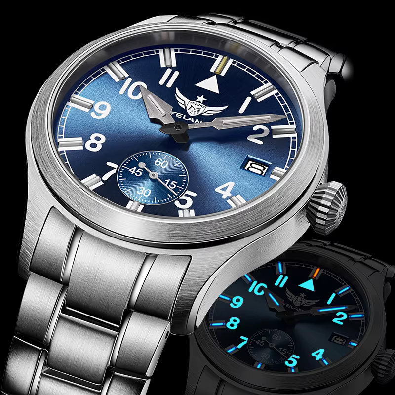 Yelang-Montre à Quartz Minimaliste pour Homme d'Affaires, H3, T100, 42mm, VL48, Mouvement Professionnel, Étanche, 2024 m, V1023, Nouveau, 100