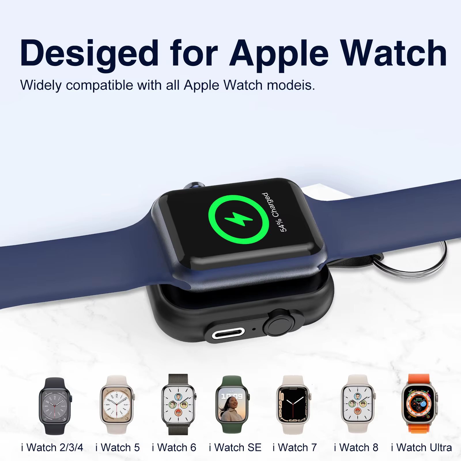 Chargeur magnétique sans fil pour Apple Watch série 10 9 8 7 Ultra 2 SE