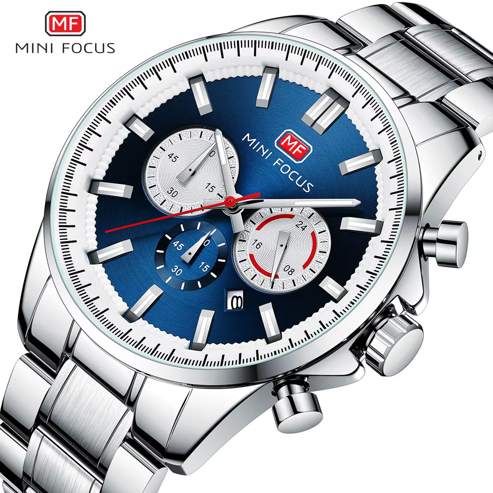 MINI FOCUS-Montre-bracelet chronographe à quartz pour homme