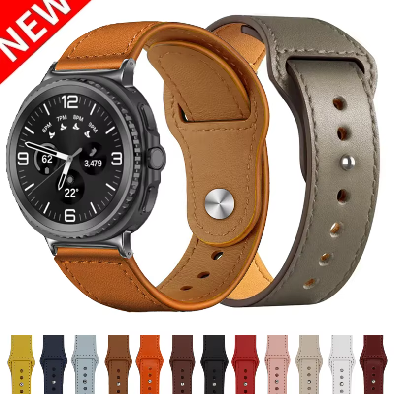 Bracelet en cuir pour Samsung Galaxy Watch 8 Classic/40 44mm