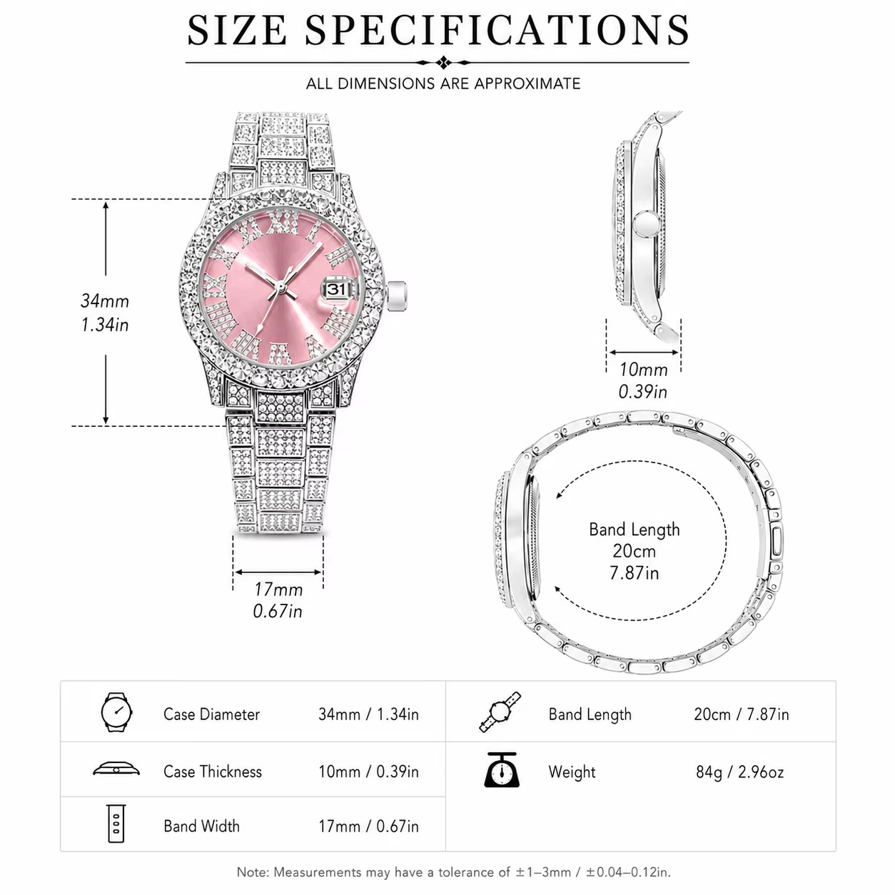 Montre élégante pour femmes