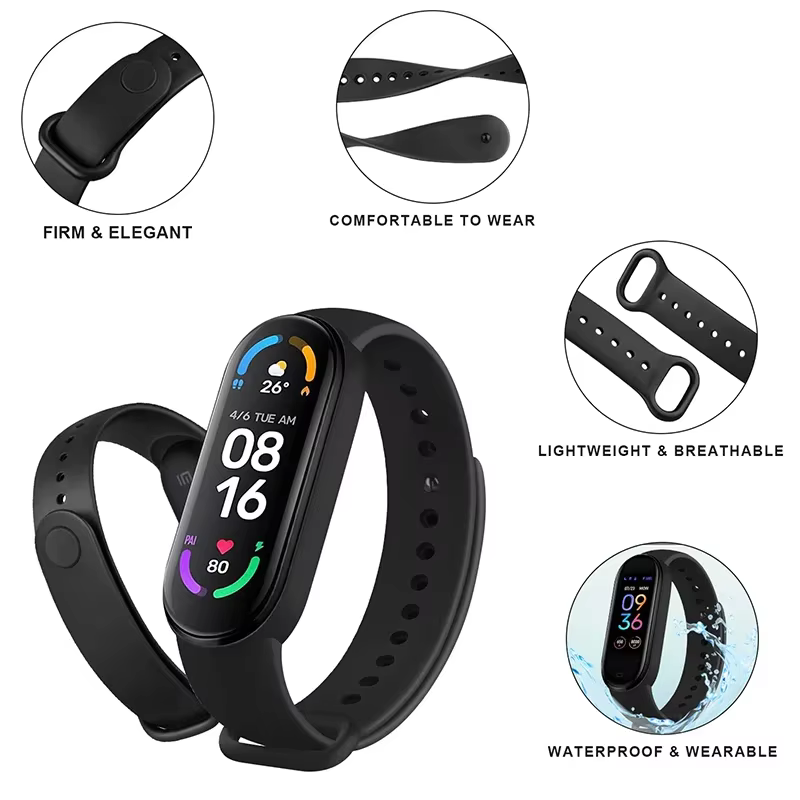 1-3 pièces bracelets de montre pour Xiaomi Mi Band 7 6 5 4 3 Bracelet