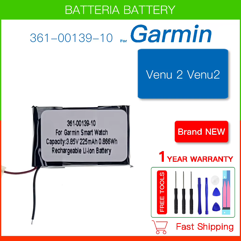 Batterie rechargeable 361-00136-21 361-00136-10 pour Garmin Venu SQ2 Venus SQ 361-00139-10