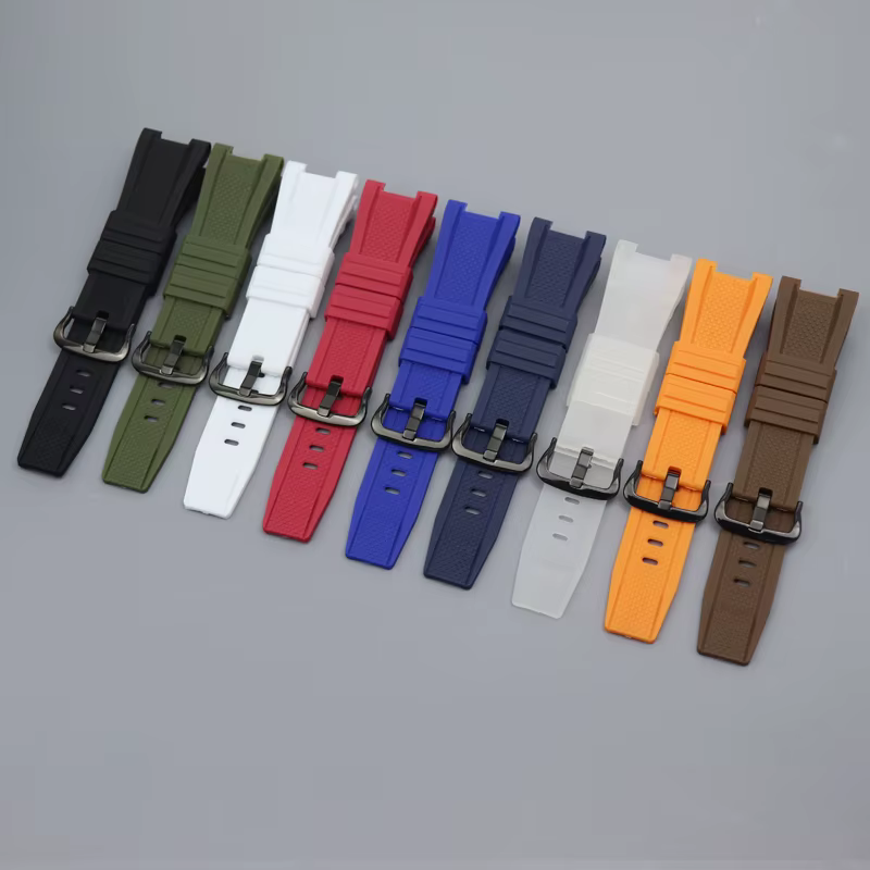 Bracelet de montre en caoutchouc souple de remplacement pour Casio G SHOCK GST-B100/S300/410/210/W110/W100/S110/S100