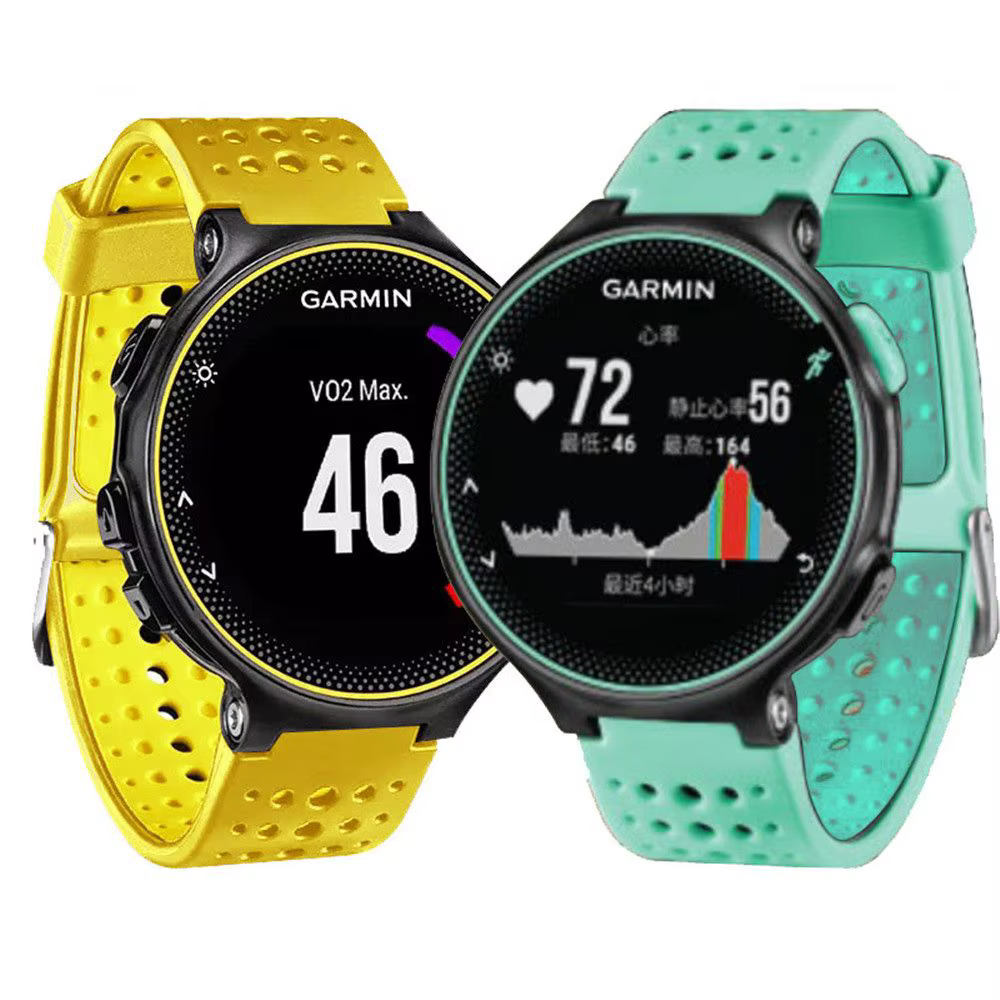 Nouvelle montre intelligente Sport bracelets Silicone Bracelet de montre Bracelet de remplacement pour Garmin Forerunner 220/230/235/620/630/735