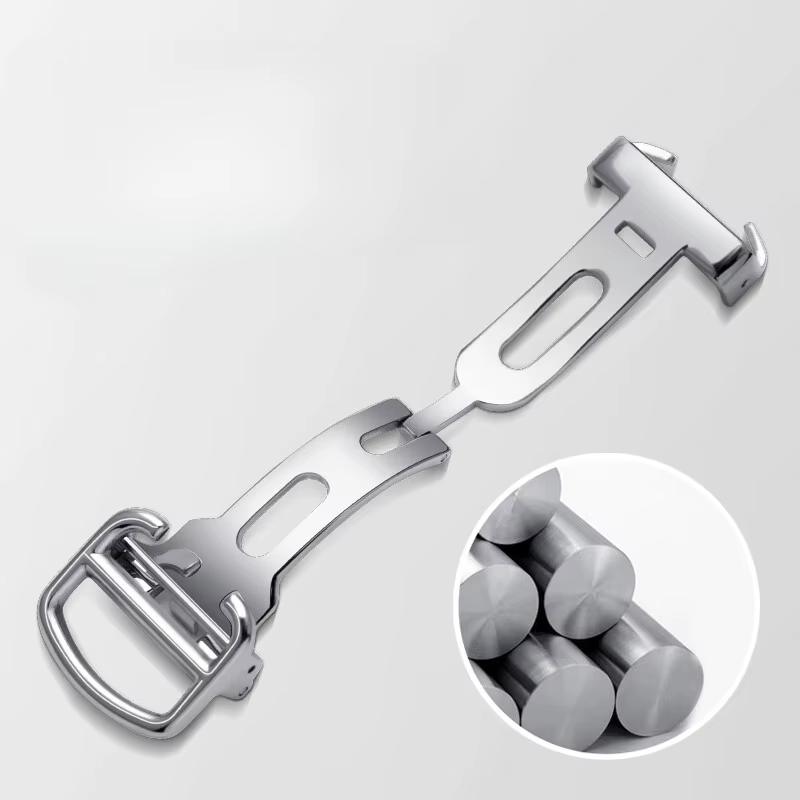 Pour Cartier ballon bleu réservoir bracelet de montre accessoires solide en acier inoxydable remplacer 16 18 20mm boucle papillon pliante