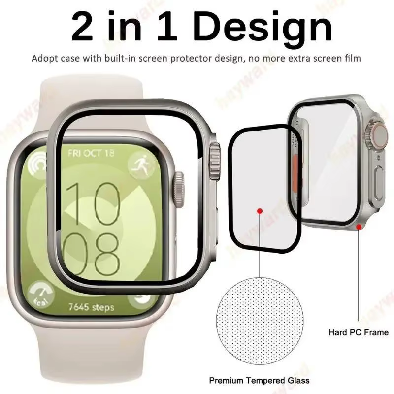 Protecteur d'écran + boîtier en verre trempé pour Huawei Watch Fit 4 Fit 4 Pro Fit 3