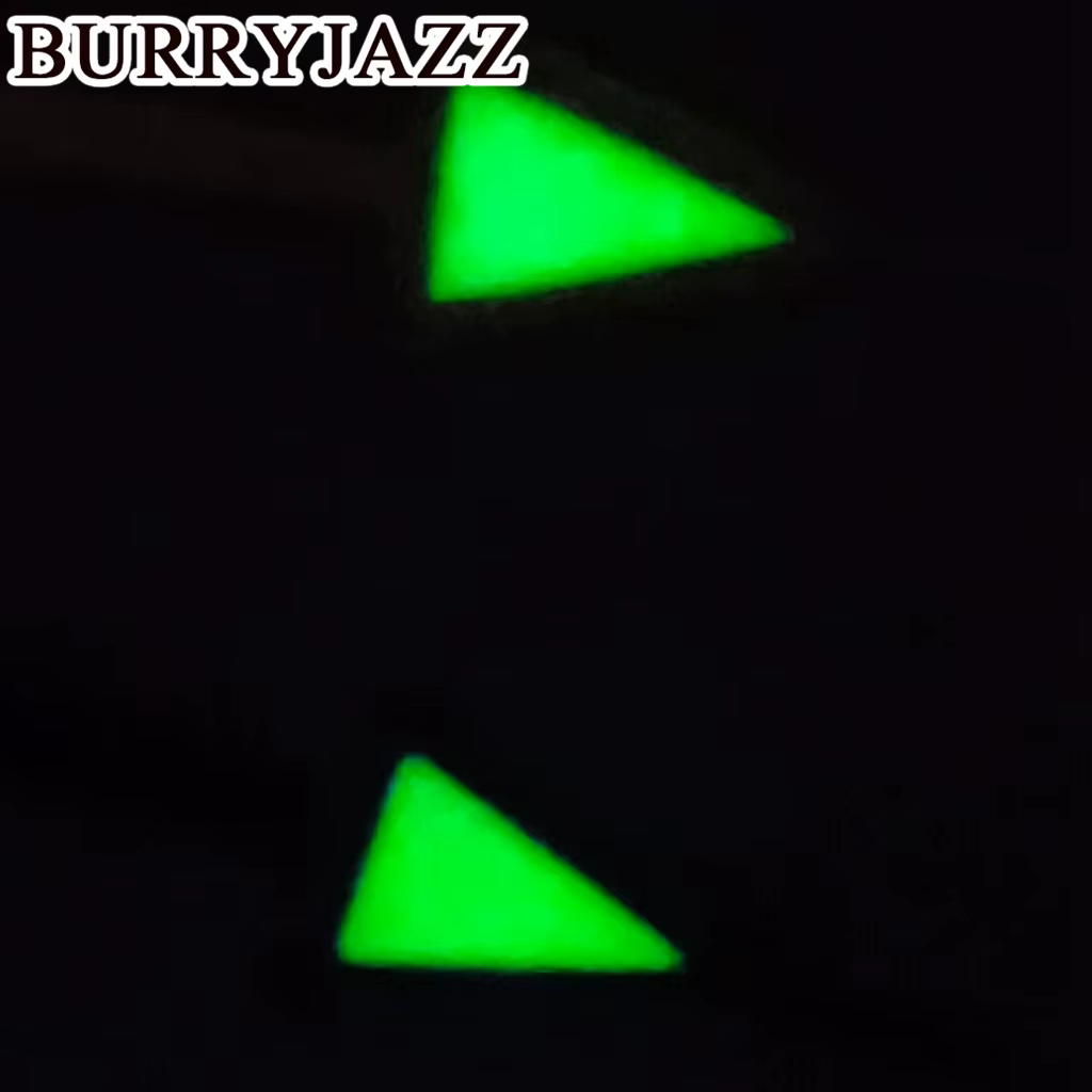 BURRYJAZZ NH34 GMT aiguilles de montre noir rouge bleu jaune Orange