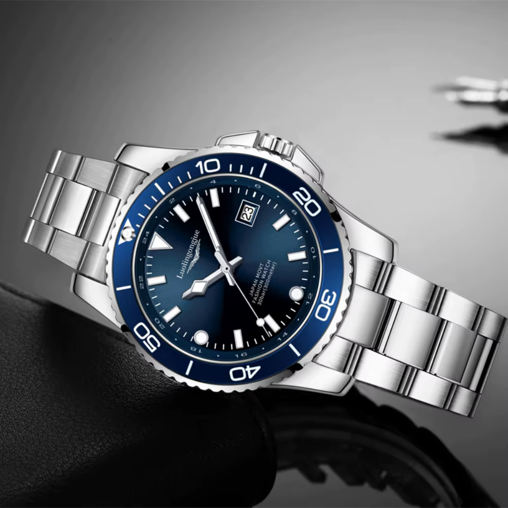 Montre à quartz de luxe pour homme