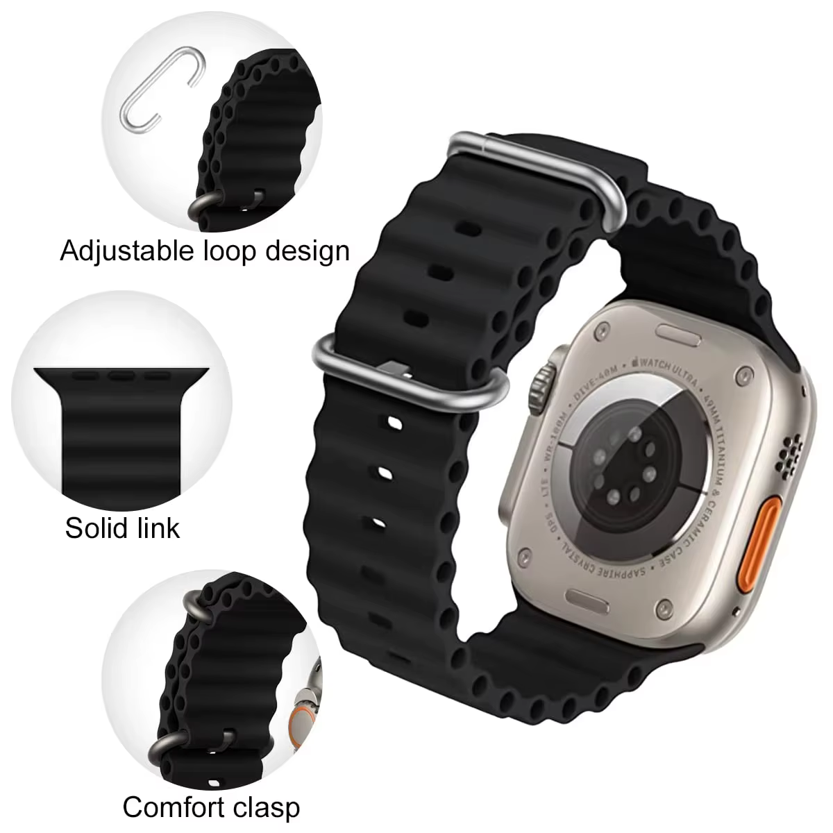 Bracelets pour bracelet de montre Apple 44mm 40mm 45mm 49mm 41mm 42mm 38mm 46mm