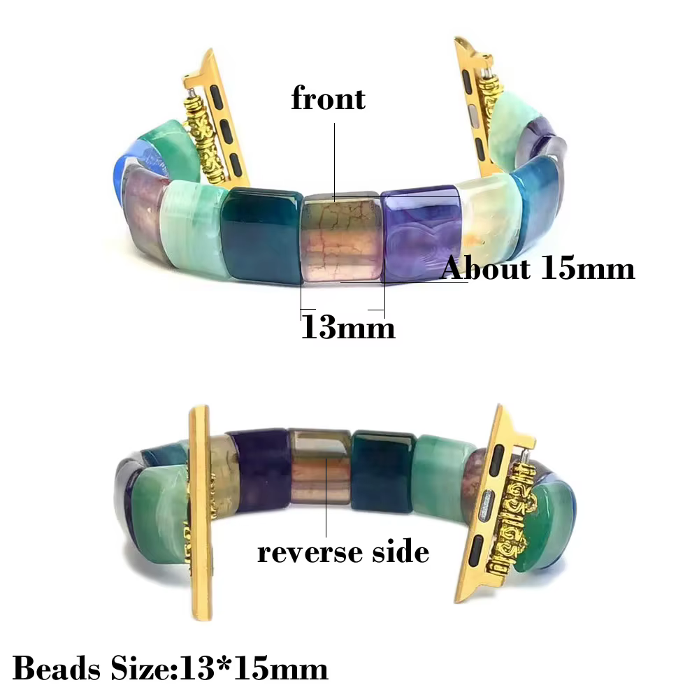 Bracelet en agate pour Apple Watch
