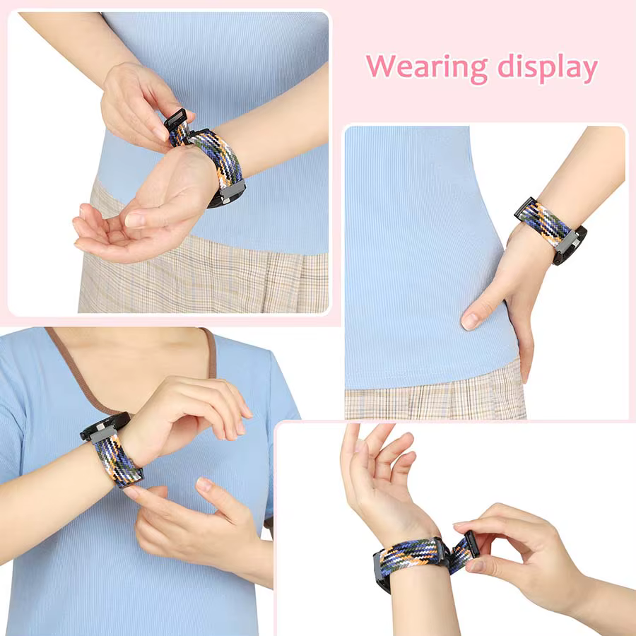 Bracelet à boucle tressée pour Suunto Race/Bande de montre intelligente verticale