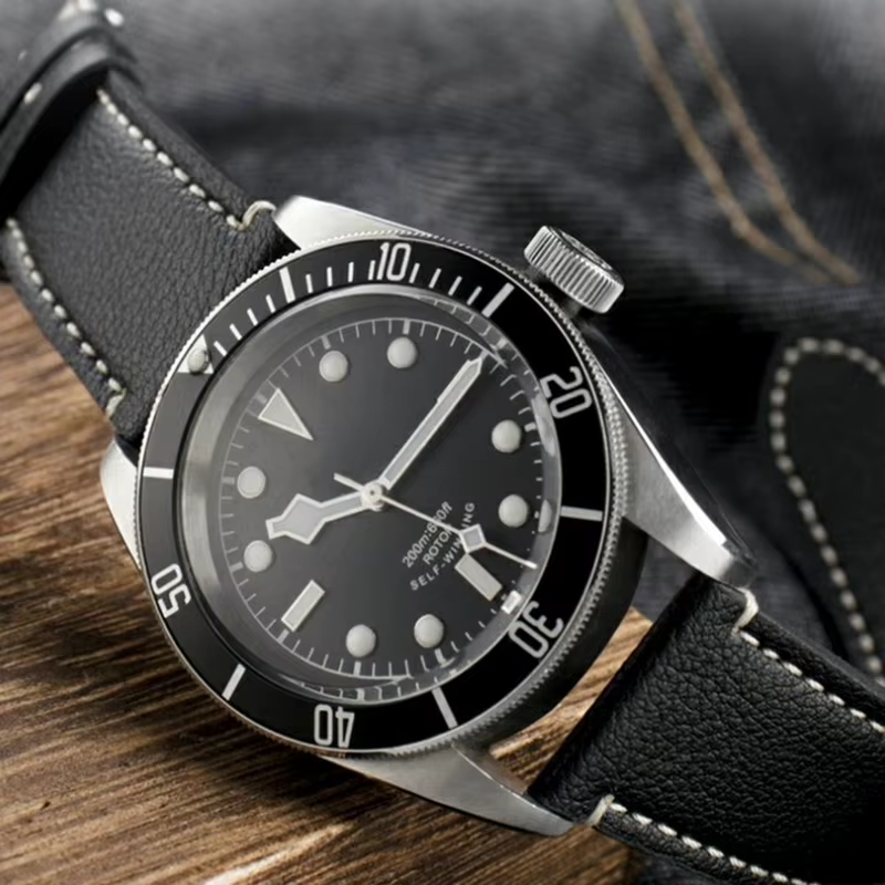 Bracelet de montre en cuir véritable