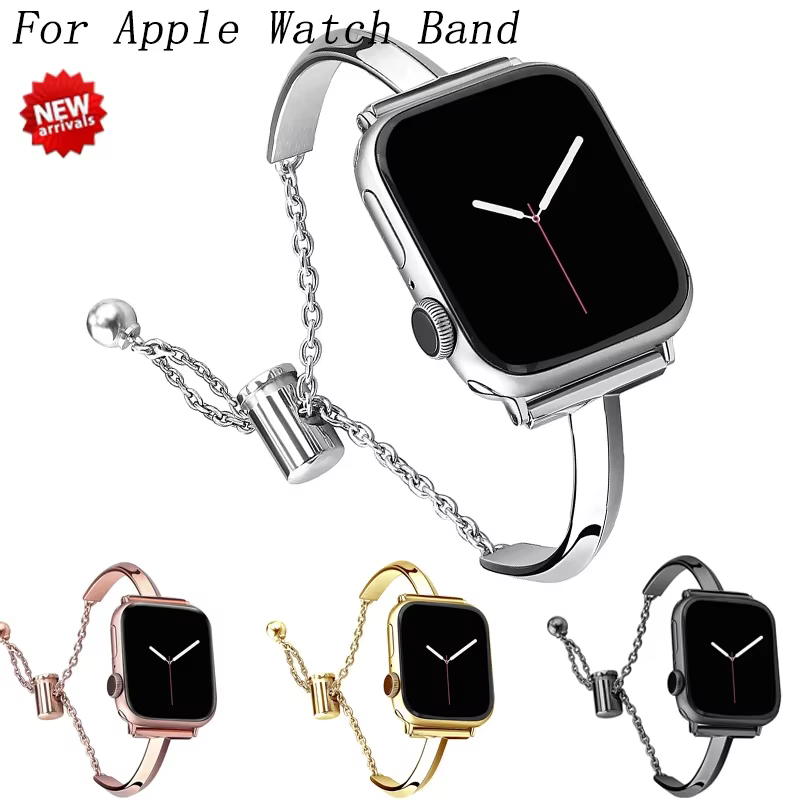 Bracelet de montre de luxe pour Apple Watch série 10 9 8 7 41 45mm 6 Se 5 4 femmes