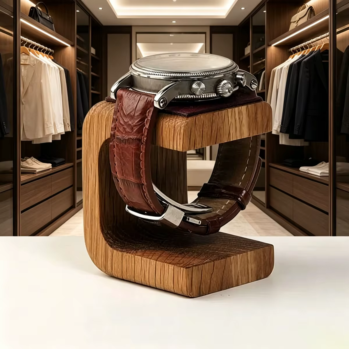 Support de montre en bois