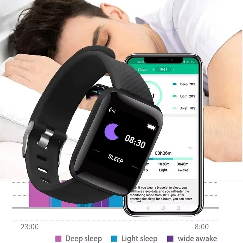 2024 nouveau pour montre intelligente multifonction enfant hommes femme Message rappeler contrôle de la musique Sport étape Calories 116 Smartwatch réveil