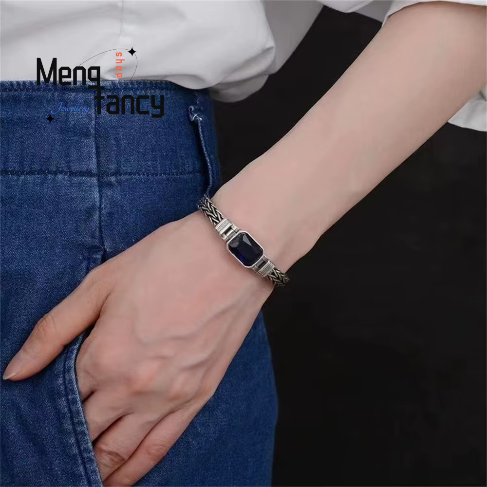 Bracelets rétro tissés à la main pour Couple, bijoux personnalisés pour hommes, cadeaux commémoratifs, bijoux à la mode exquis et élégants