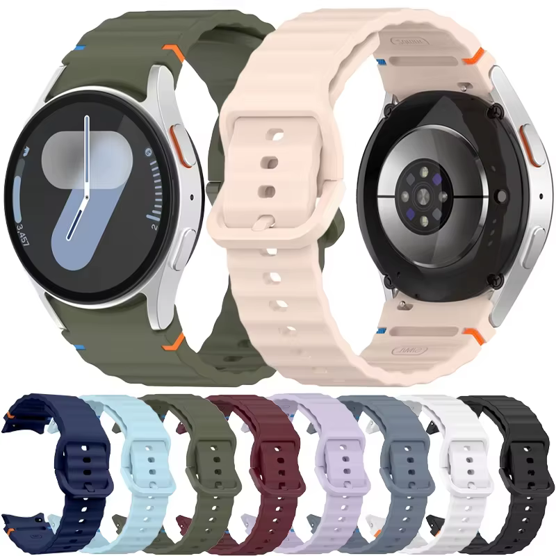 Bracelets officiels pour Samsung Galaxy Watch 7/FE/6/5/4 44mm 40mm 5 Pro 45mm 46mm, Bracelet de sport correa Galaxy Watch 6 Classic Band