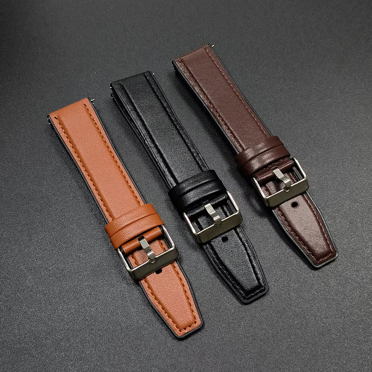 Bracelet de montre en cuir et Silicone