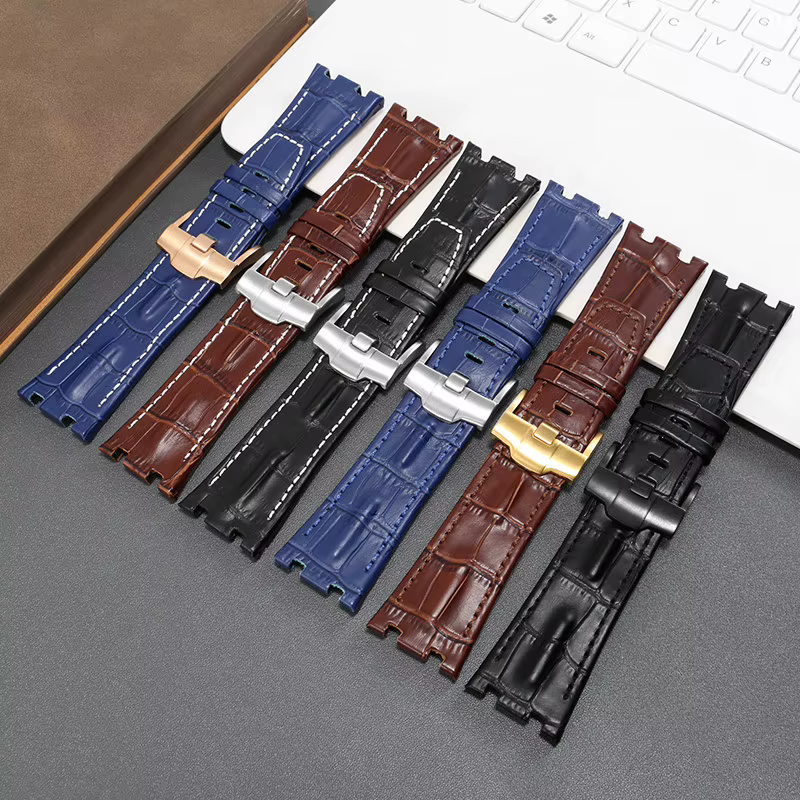 Bracelet de montre en cuir pour AP Audemars Piguet 15703 Royal Oak Offshore Series