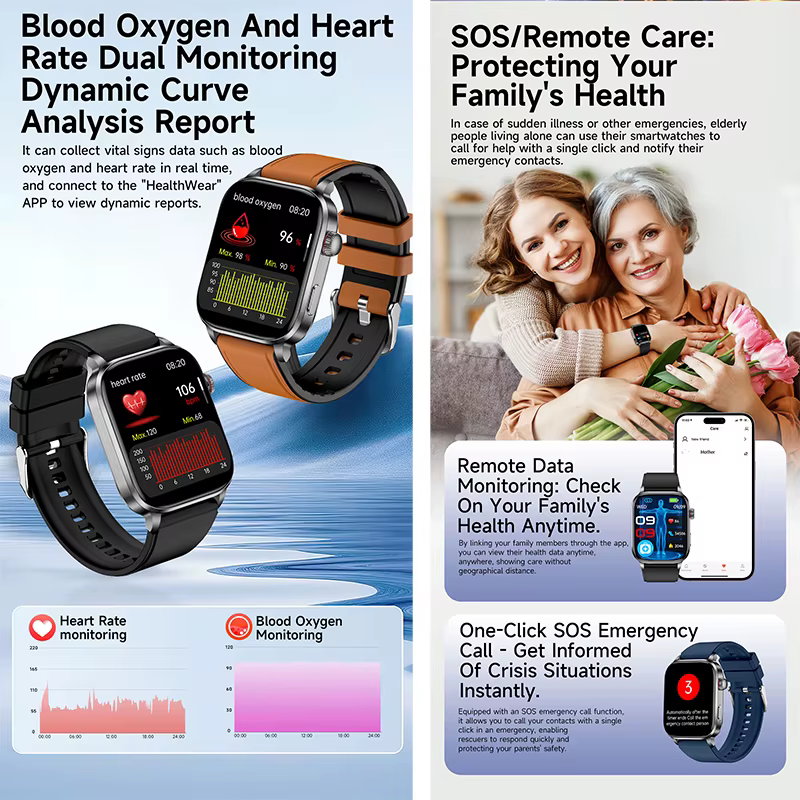 Montre connectée ECG pour homme 2026 améliorée