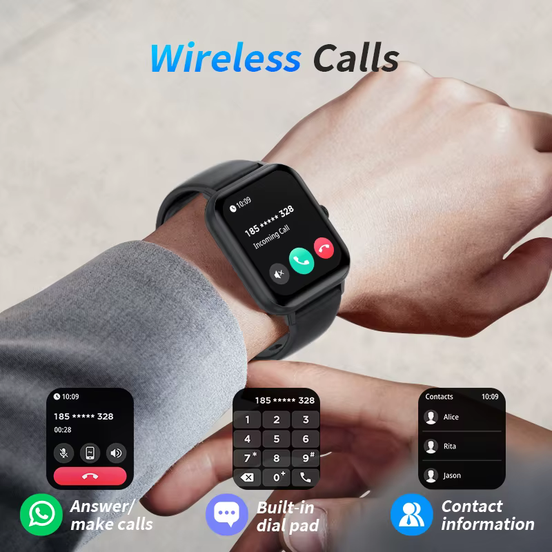 LIGE 2025 nouveau GPS Tracker montre intelligente 1.83 "écran HD 100 + sport Bluetooth appel étanche