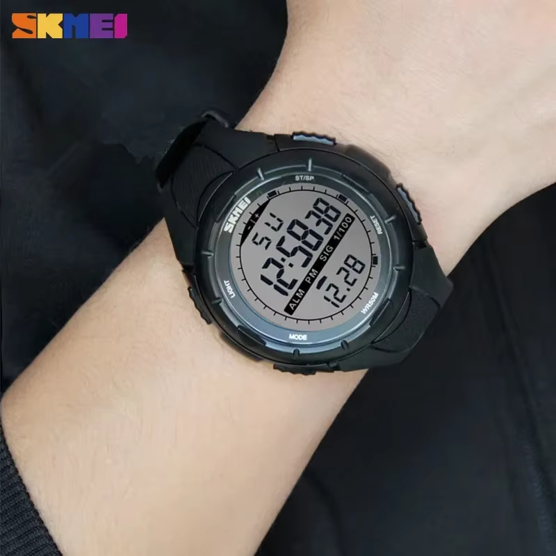 SKMEI 1025 hommes montres militaires réveil résistant aux chocs étanche montre numérique reloj hombre mode Simple montre de Sport