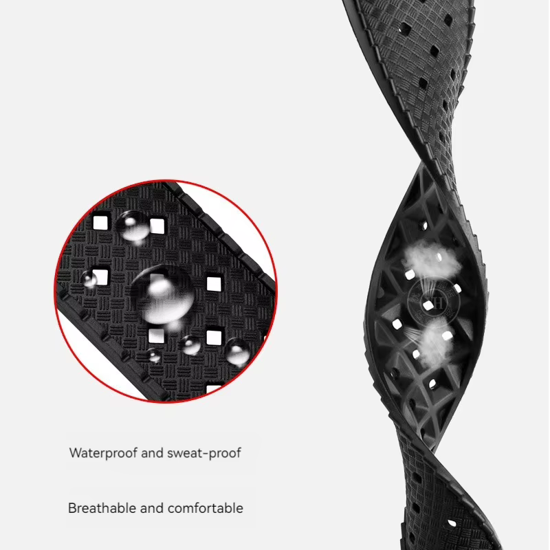 Bracelet de montre en silicone souple pour homme