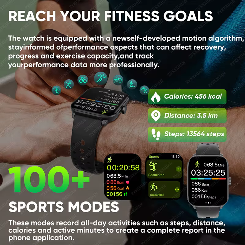 Montre connectée pour hommes et femmes