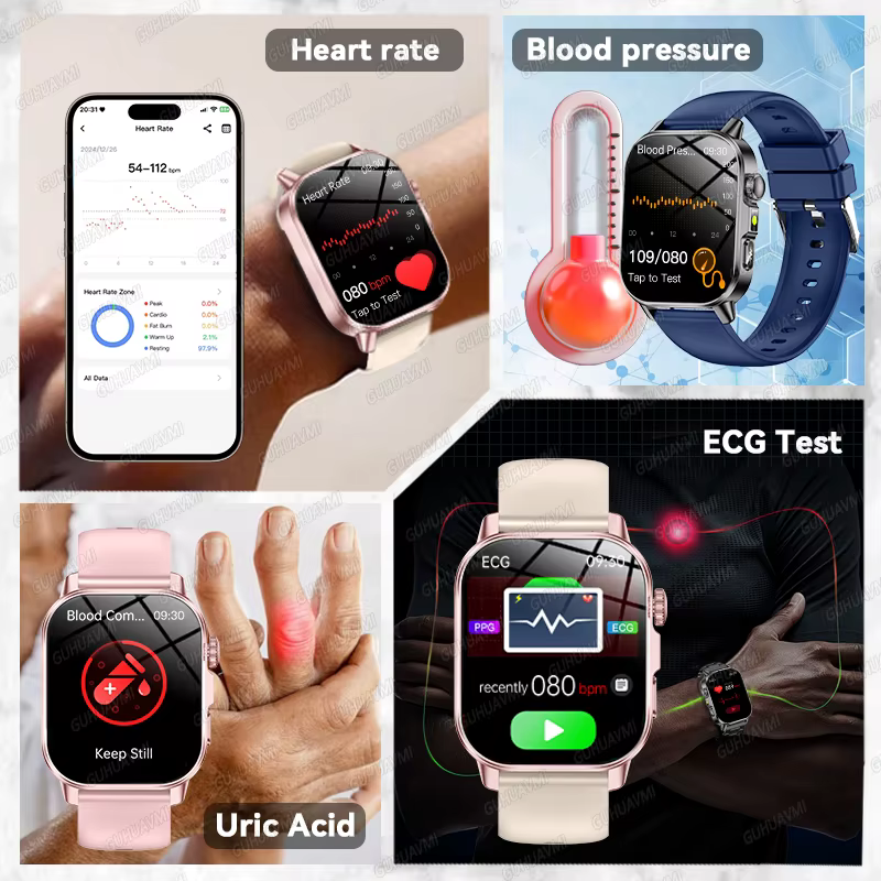 Nouvelle Montre Connectée 2026 ECG+PPG pour la Santé : Analyse Corporelle