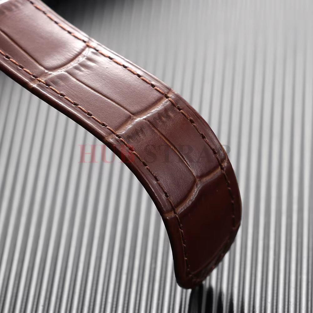 18mm 20mm 22mm Bracelet en cuir véritable pour Cartier Solo Tank hommes femmes bleu marron