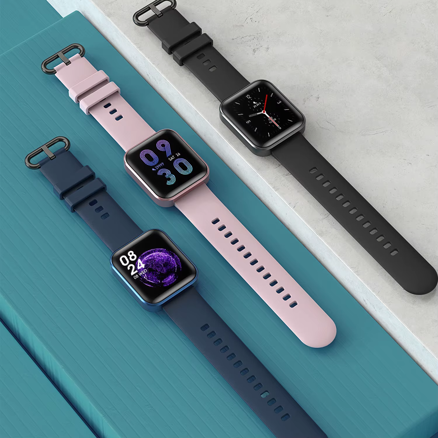 MISIRUN sport montre intelligente pour hommes femmes Fitness Tracker surveillance de la fréquence cardiaque IP68 étanche Notifications intelligentes montres