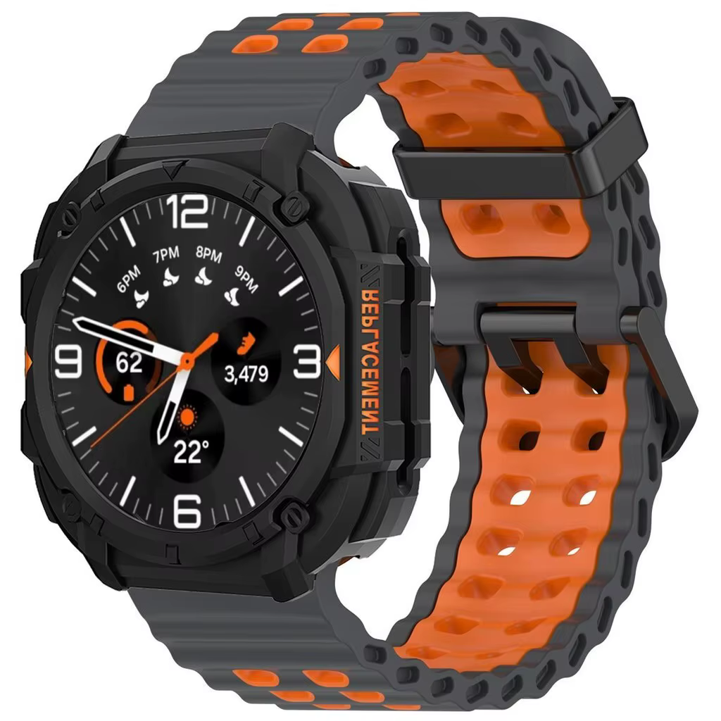 Nouvel étui + bracelet pour Samsung Galaxy Watch Ultra (2025) 47 mm, Ultra (2024) 47 mm, bracelet sport en silicone, bracelet de montre, housse de protection