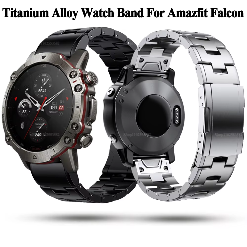 Bracelet de montre en alliage de titane à dégagement rapide pour Amazfit Falcon
