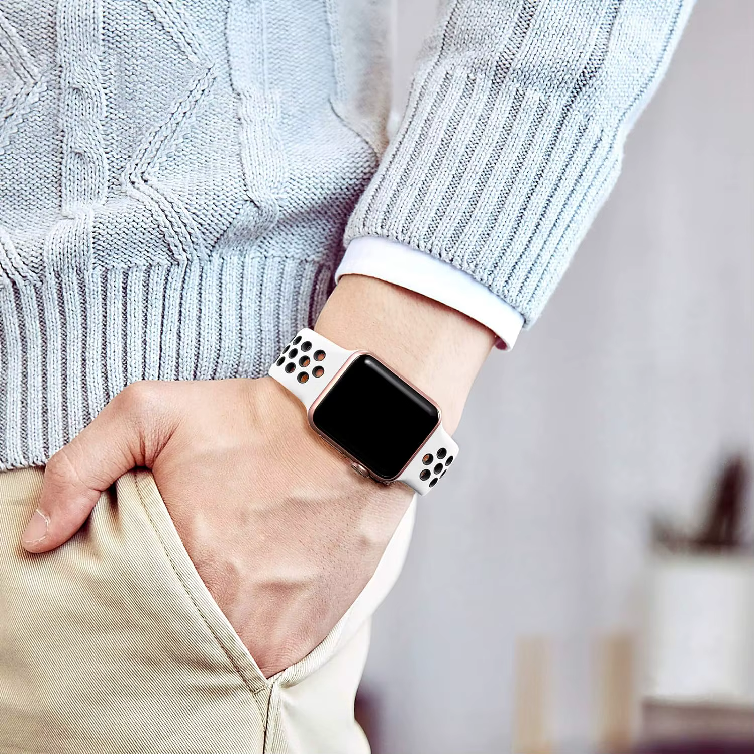 Bracelet sport respirant pour Apple Watch Band
