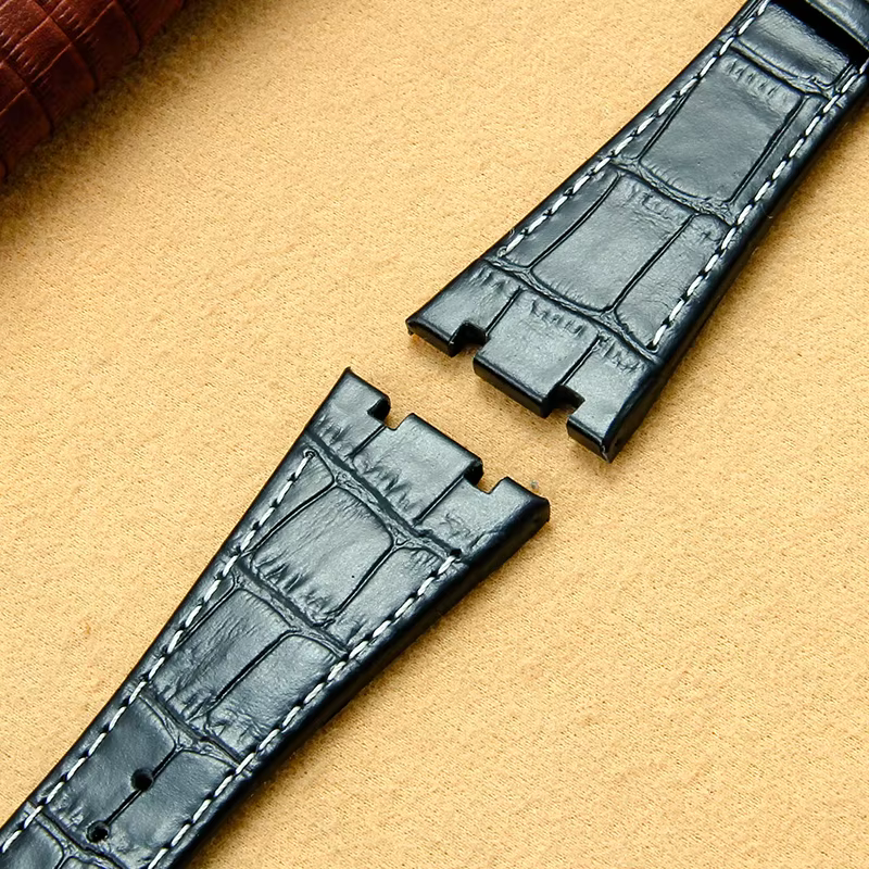 Bracelets de montre en cuir de qualité supérieure pour Audemars Piguet Royal Oak 26320 26mm