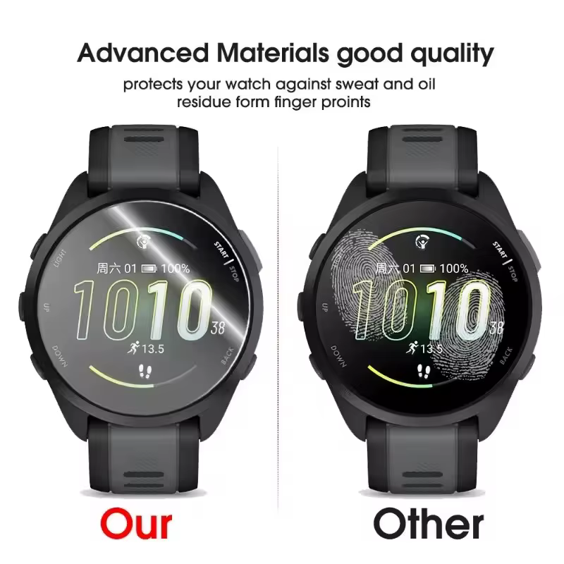 Film de protection d'écran en verre trempé pour Garmin Forerunner 255 255s 245 M 45 55 945 935 955, pour Forerunner 165 645 M 735 XT 235