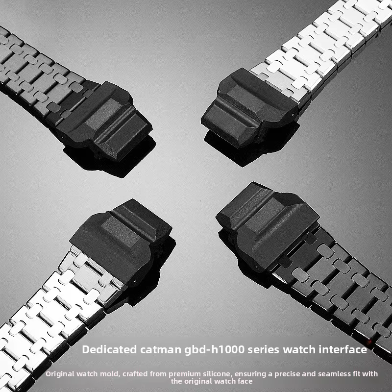 GBD H1000 grand poignet étendu Bracelet en acier inoxydable pour G-SHOCK Casio 3475 GBD-H1000 adaptateur